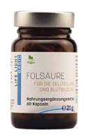 Folsäure für die Zellteilung und Blutbildung (60 Kapseln) Folsäure für die Zellteilung und Blutbildung (60 Kapseln)