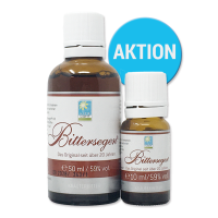 AKTION: Bittersegen (50+10ml gratis) AKTION: Bittersegen (50+10ml gratis)